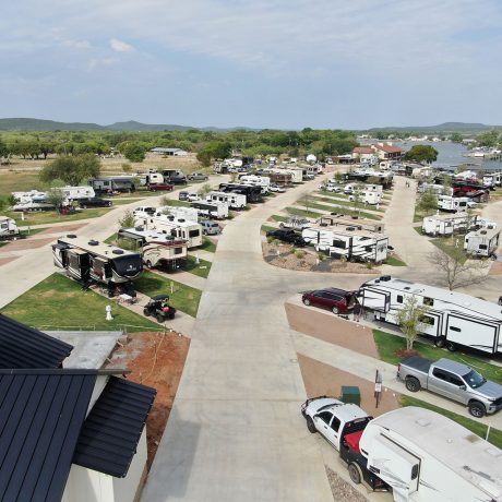 aerial view of petey's rv