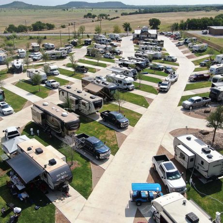 aerial view of petey's rv