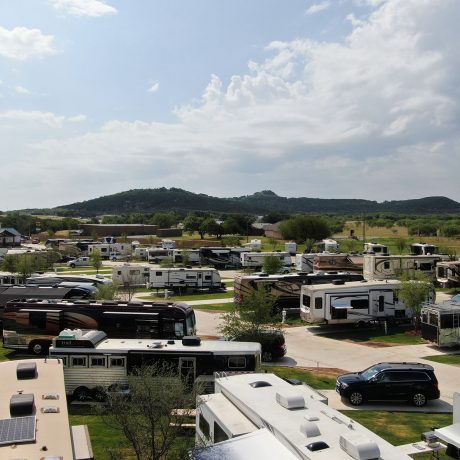 aerial view of petey's rv