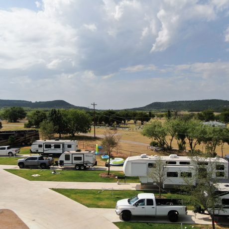 aerial view of petey's rv